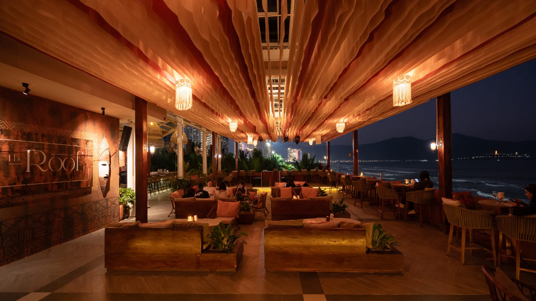 The Roof Da Nang — the rooftop by day and the room once the night starts